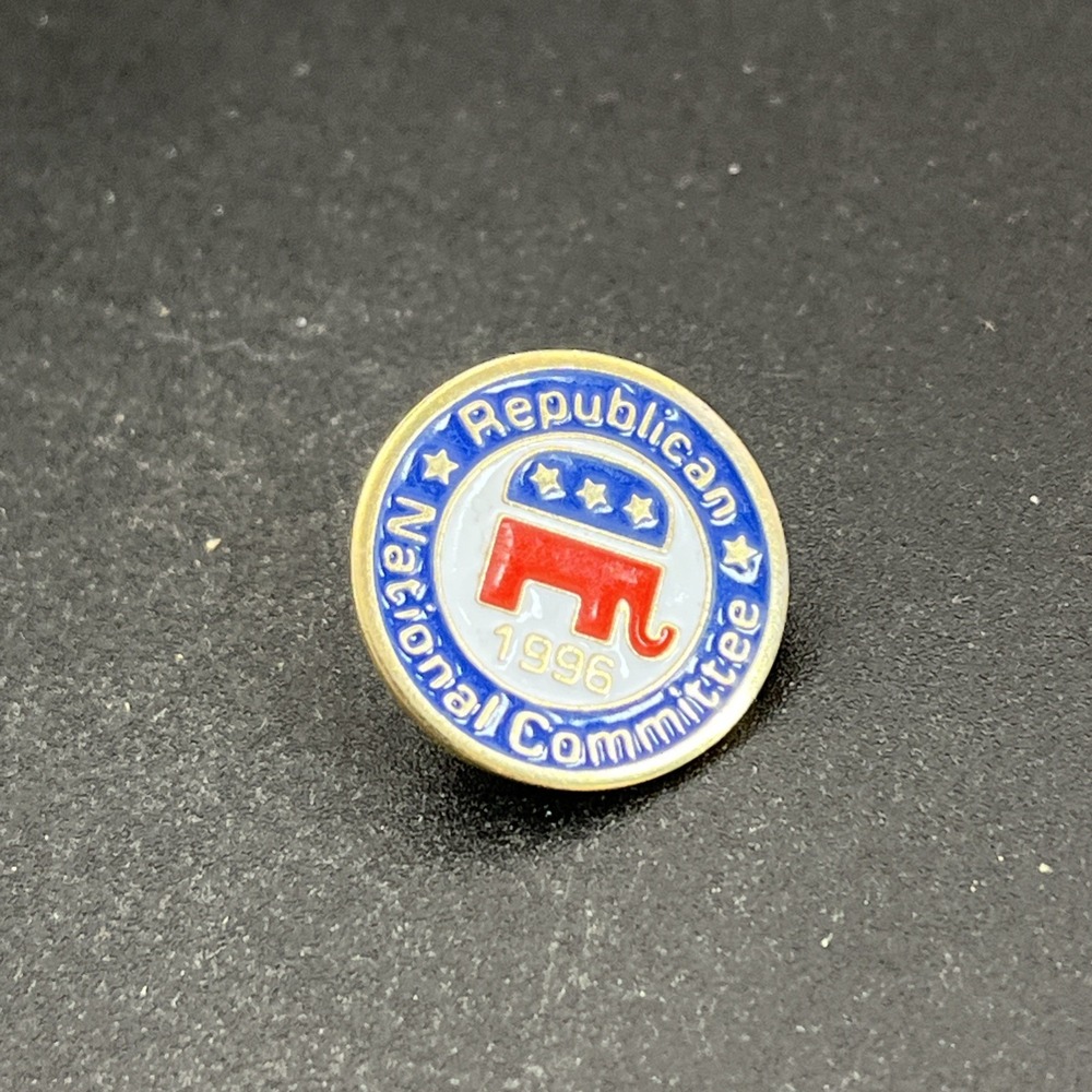1996 Republican National Committee GOP Elephant Lapel Hat Pin